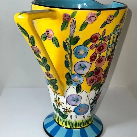 Catzilla Pedestal Pitcher By Candace Reiter